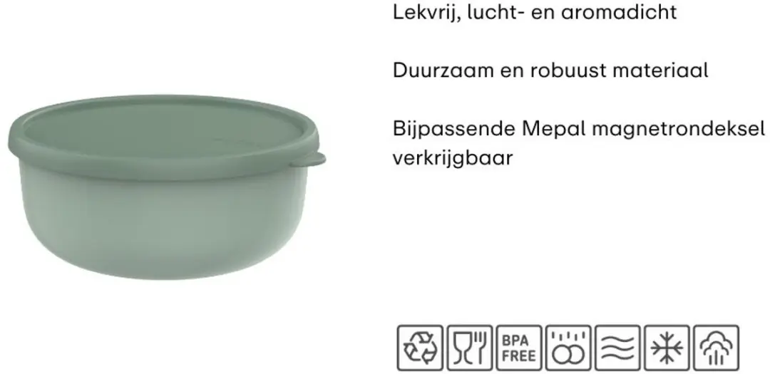 Mepal Lumina Bewaardoosset 4-delig - 250ml/750ml/1500ml/2000ml Nordic sage
