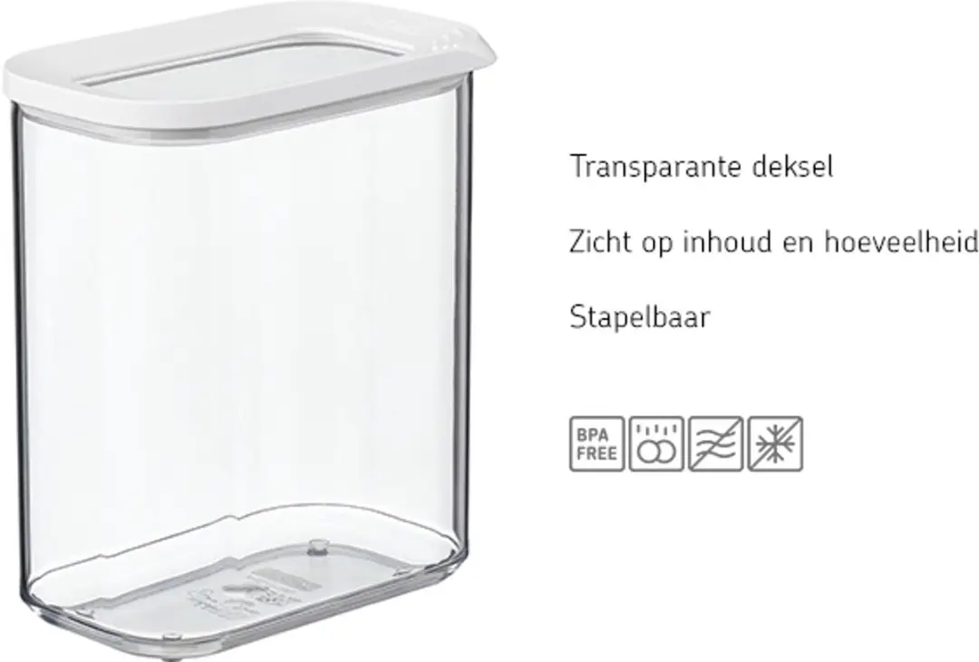 Mepal Modula Bewaardoos 4x175ml - 4-delig - Wit