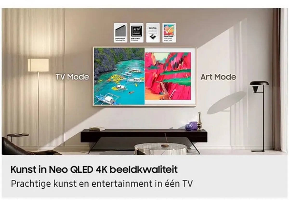 Samsung The Frame PRO QE65LS03FW 65 Inch Neo QLED 2025 - Zwart