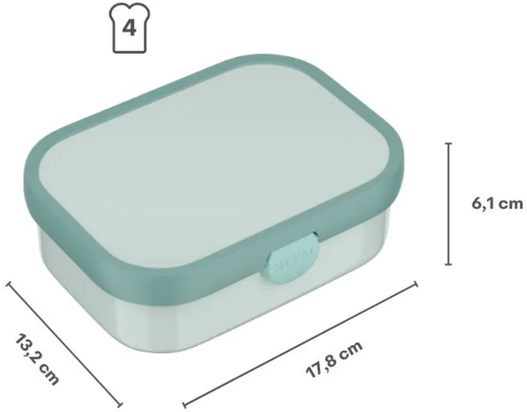Mepal Campus Lunchbox Dino 750ml - 3 Vakken - afbeelding 6 van 6