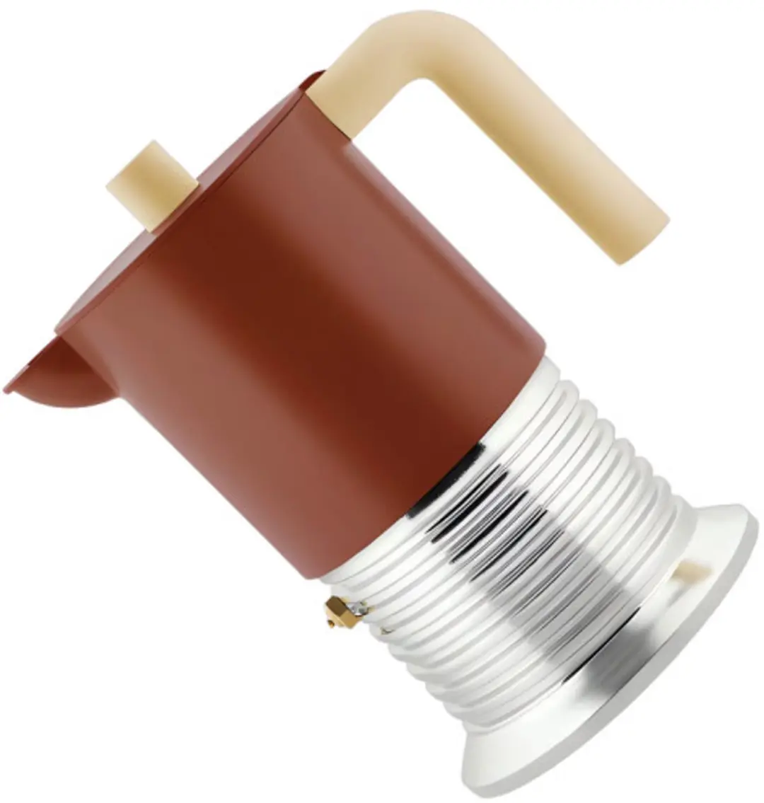 Alessi Vite PM01/3 BR Moka Pot - 3 Kopjes - Bruin