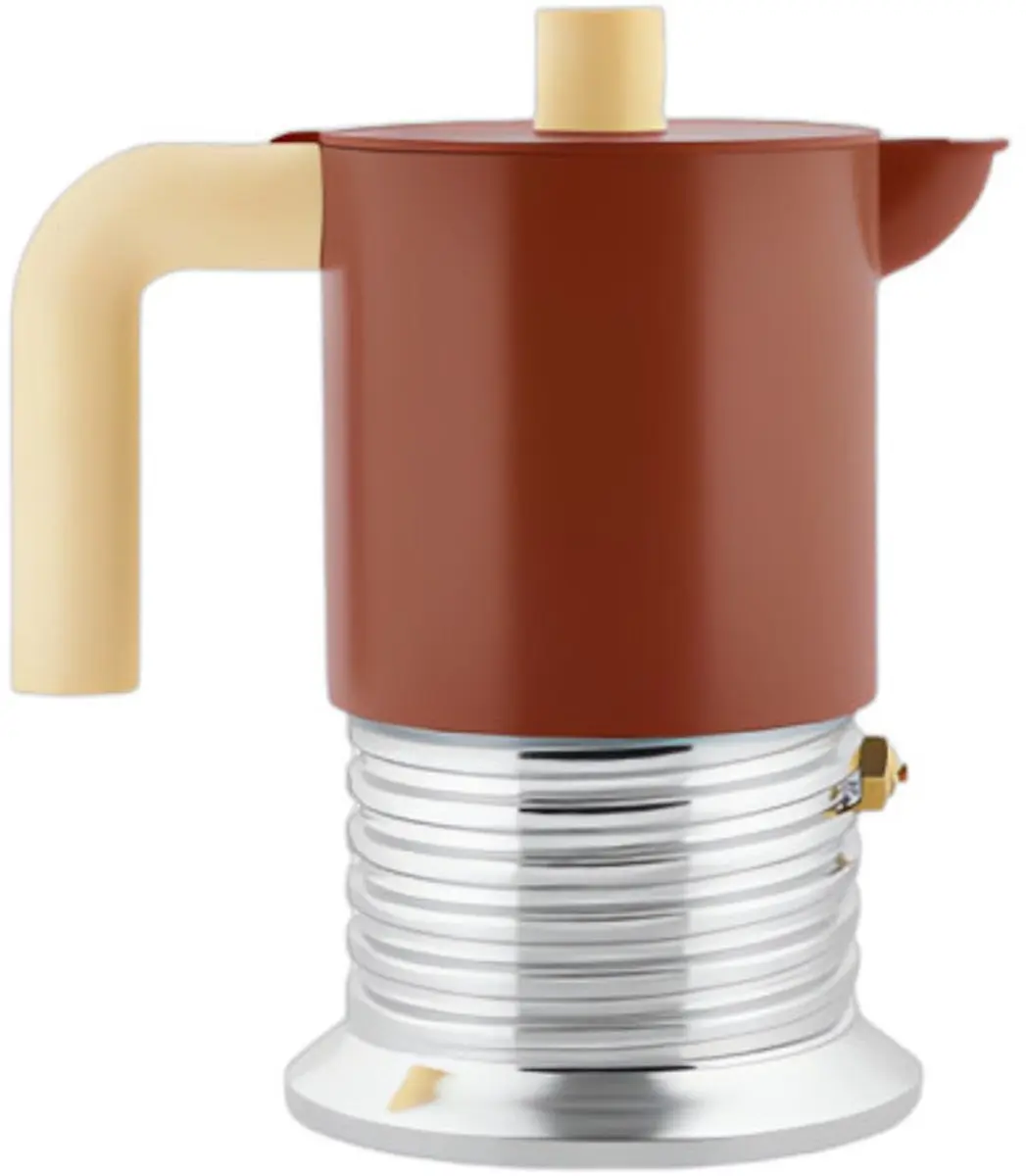 Alessi Vite PM01/3 BR Moka Pot - 3 Kopjes - Bruin