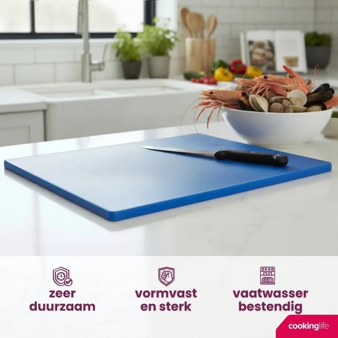 Cookinglife HACCP Snijplank Blauw 40x30cm