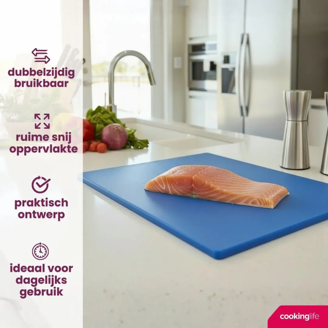Cookinglife HACCP Snijplank Blauw 40x30cm