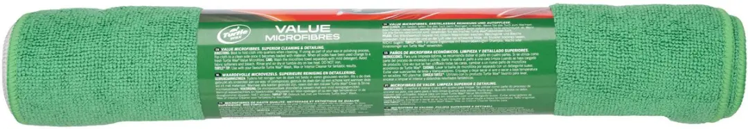 Turtle Wax Value Microfibres - 6 Stuks - Kleurgecodeerd Groen/Oranje/Grijs - afbeelding 6 van 6