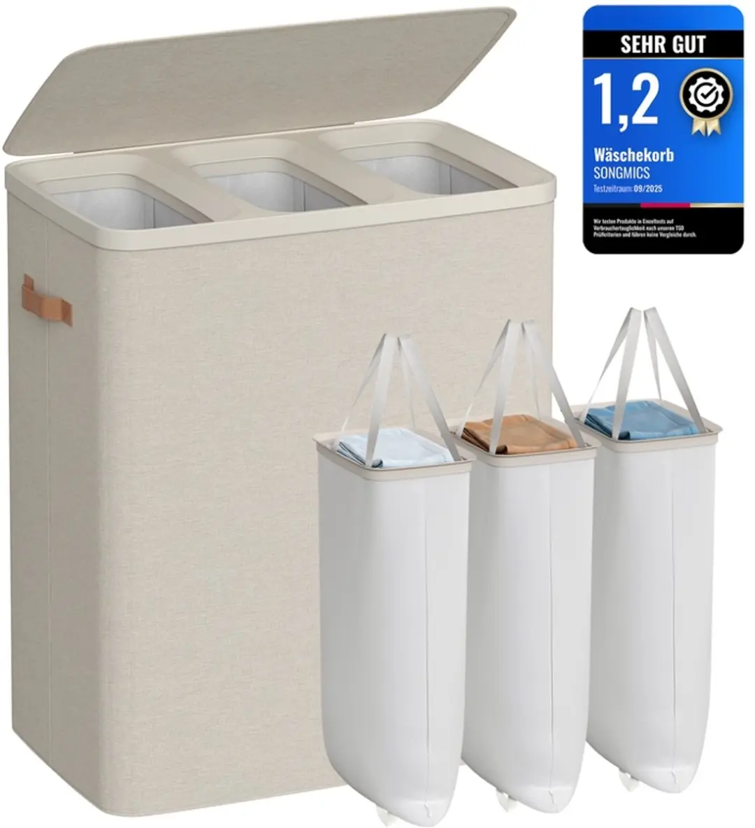 Songmics Wasmand 190L