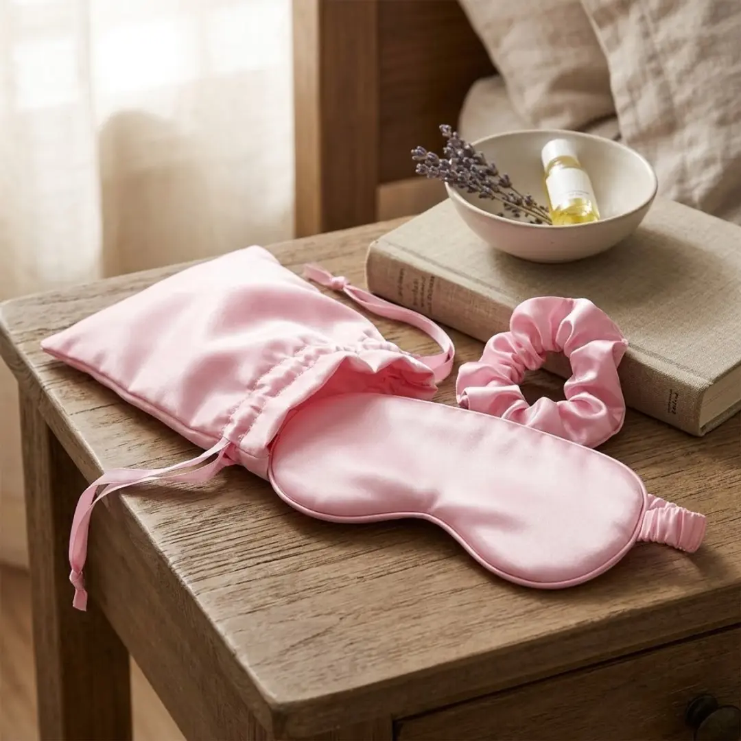 Nuvex Roze Reismasker 3-delig - Lichtgewicht Ademend