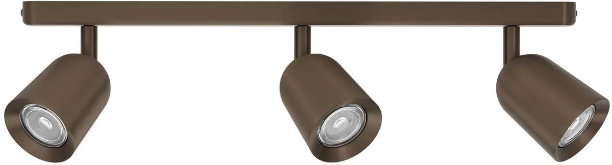 Eglo Camaldoli Spot GU10 - 3x 10W - Donker Brons - Kantelbaar