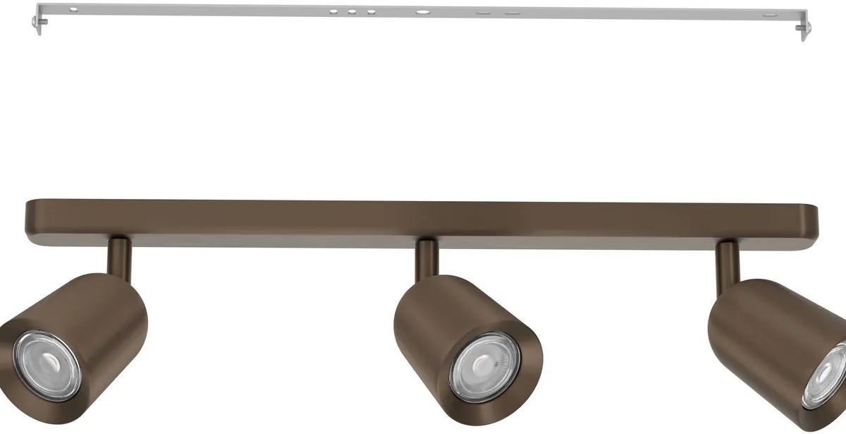 Eglo Camaldoli Spot GU10 - 3x 10W - Donker Brons - Kantelbaar