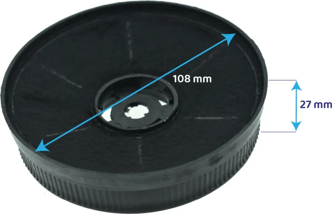 Exquisit Afzuigfilter 1010171 - 2 Stuks - Zwart