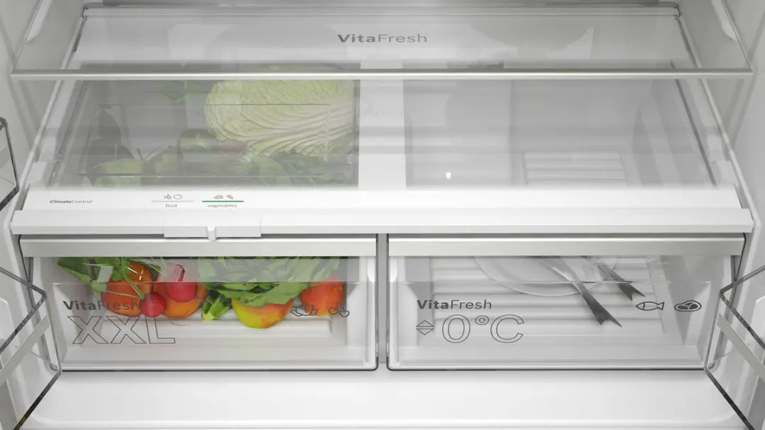 Bosch Serie 6 KFN96AXEA Koelkast-Vriescombinatie 605L - Zwart