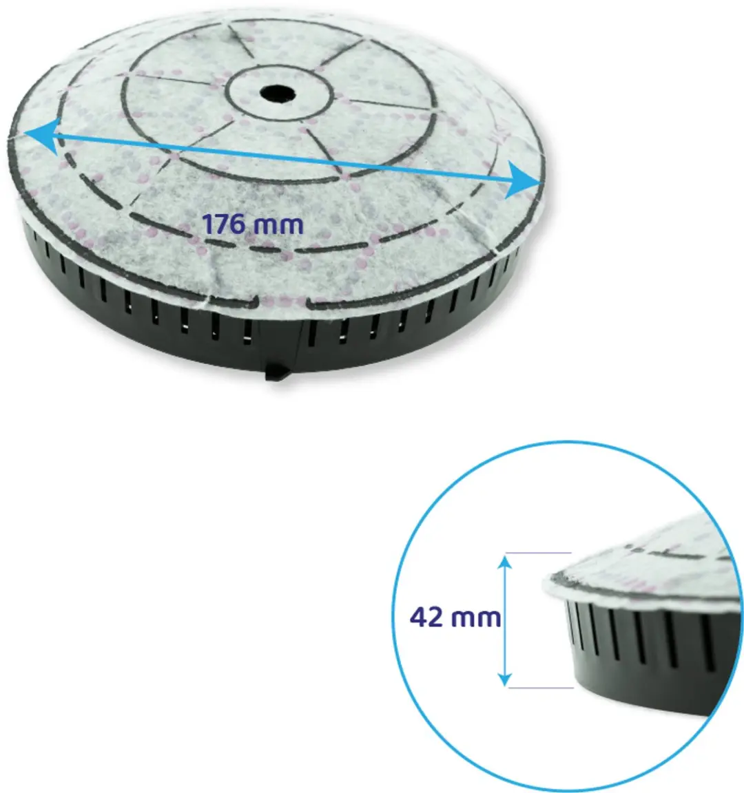 Whirlpool Bauknecht Koolstoffilter AMC072 - 2 Stuks