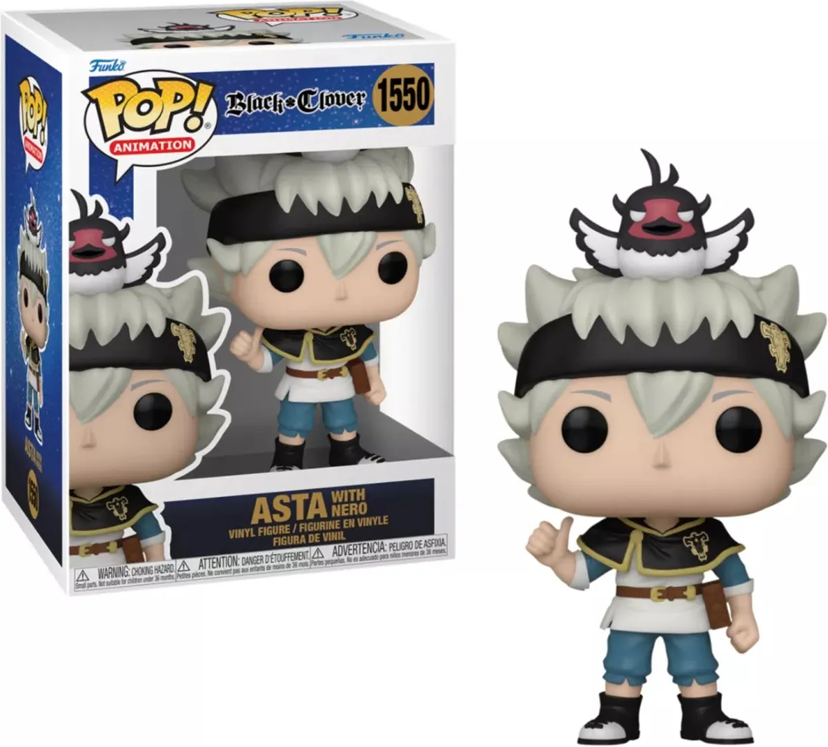 Funko Pop! Black Clover Asta met Nero 72115 - Multi