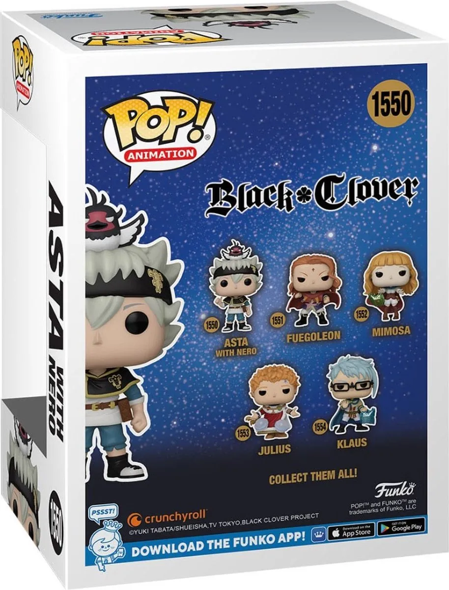 Funko Pop! Black Clover Asta met Nero 72115 - Multi