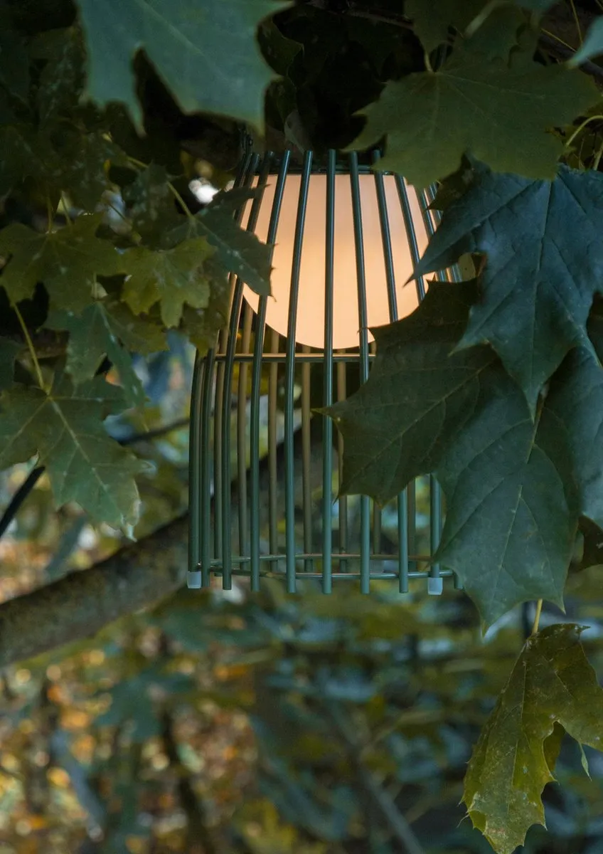 Lucide FJARA Oplaadbare Tafellamp Groen - Ø17,5cm LED 3000K IP44