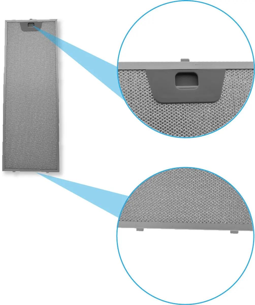 Beko Vetfilter Metaal 9188065383 - 515x186mm - Zilver