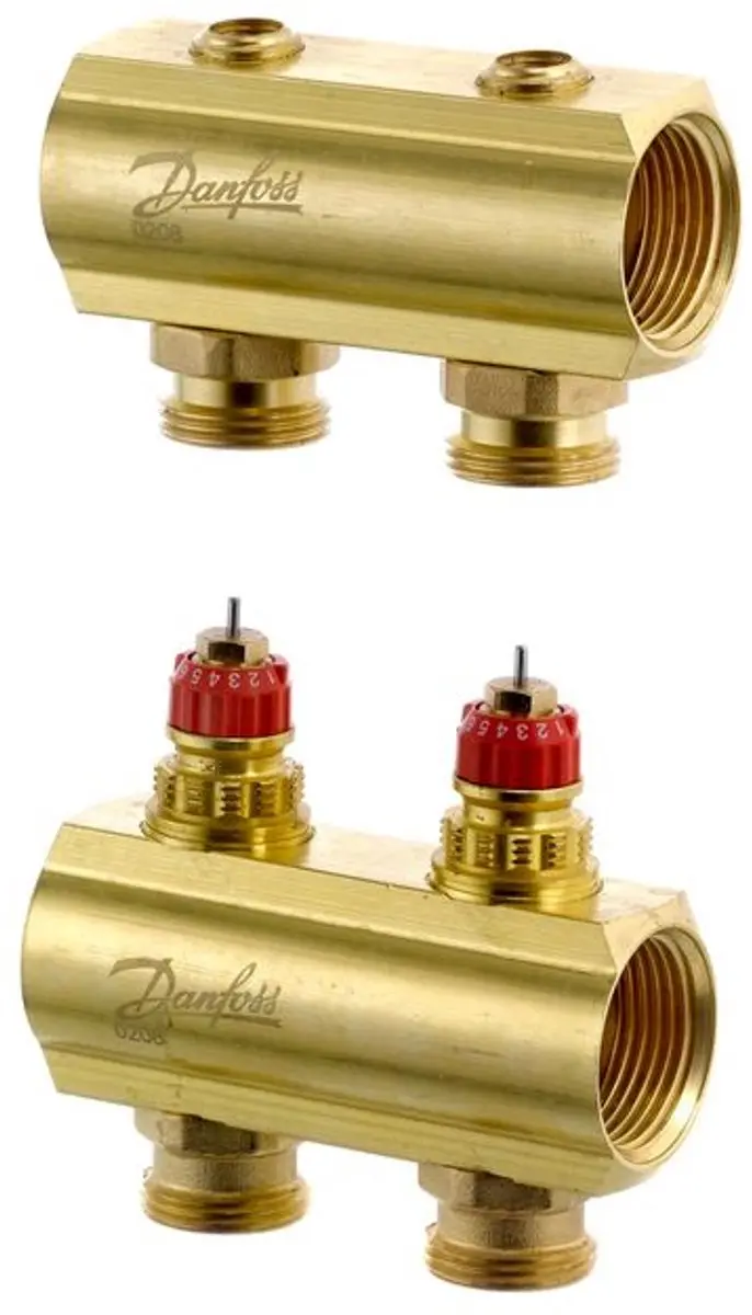 Danfoss VVW-Verdeler FHF-2 2 Groepen Wit
