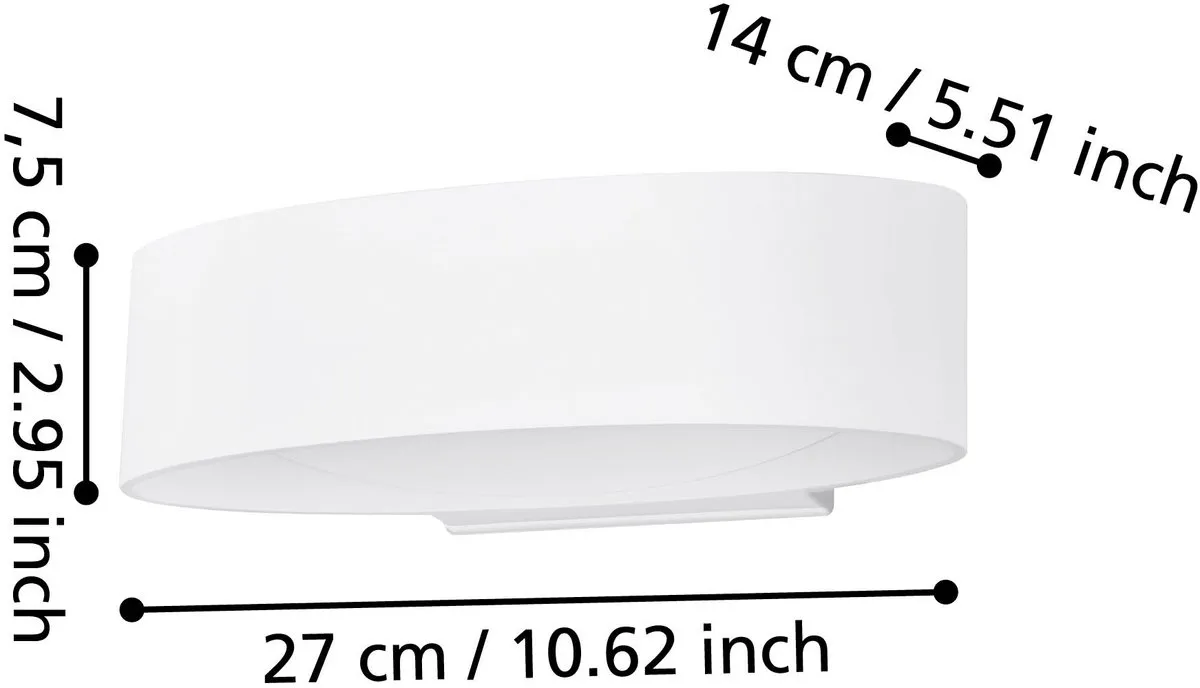 Eglo Chinoa Wandlamp Buiten LED - 27cm Wit