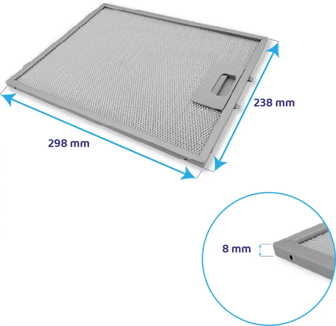 AEG Metaalfilter 506x300x8mm - 4055135349