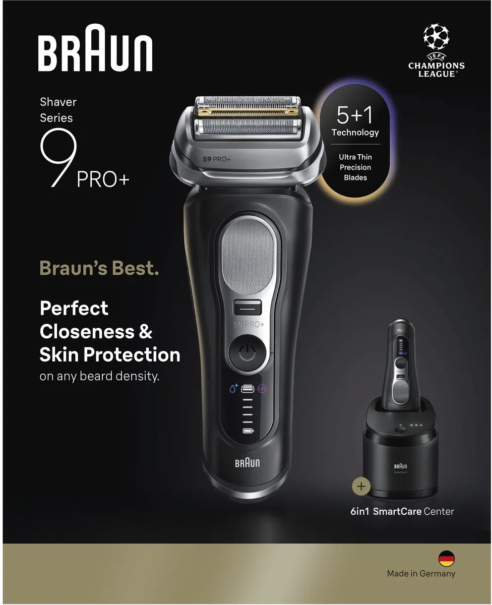Braun Series 9 PRO+ 9660CC Scheerapparaat - Zwart