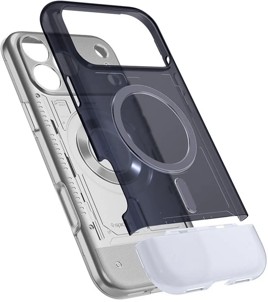 Spigen Classic C1 MagSafe iPhone 17 Pro Max Hoesje - Transparent