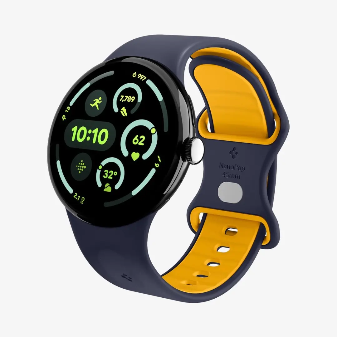 Spigen Nano Pop Band Blauwpaars Marineblauw - Google Pixel Watch 4/3 45mm