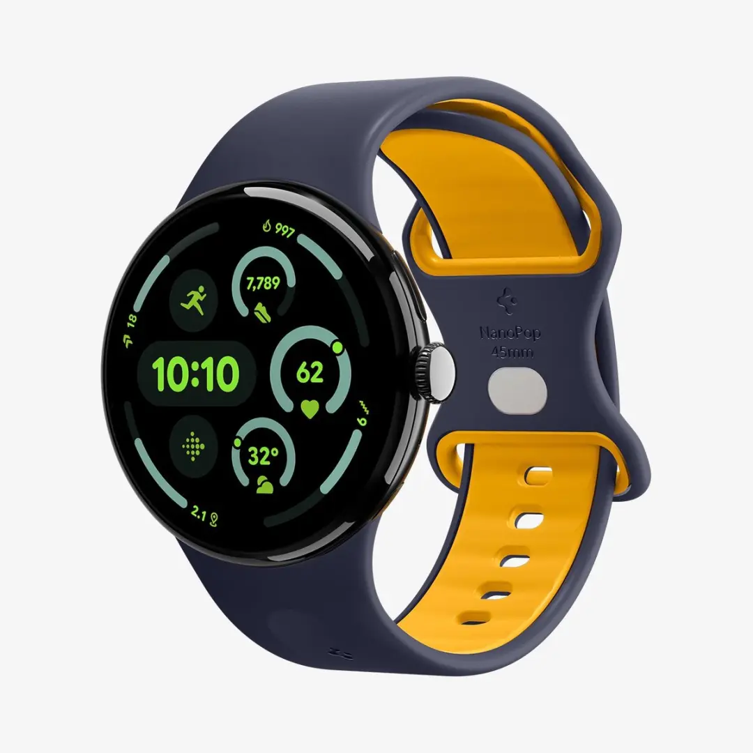 Spigen Nano Pop Band Blauwpaars Marineblauw - Google Pixel Watch 4/3 45mm