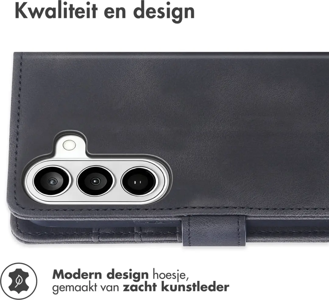 imoshiion Bookcase Hoesje Samsung Galaxy A27 - 3 Stuks - Zwart - afbeelding 6 van 6