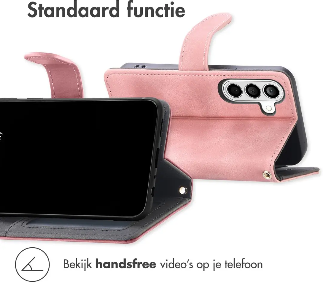 Imoshion Bookcase Hoesje Samsung Galaxy A27 - 3 Pasjes - Roze - afbeelding 6 van 6