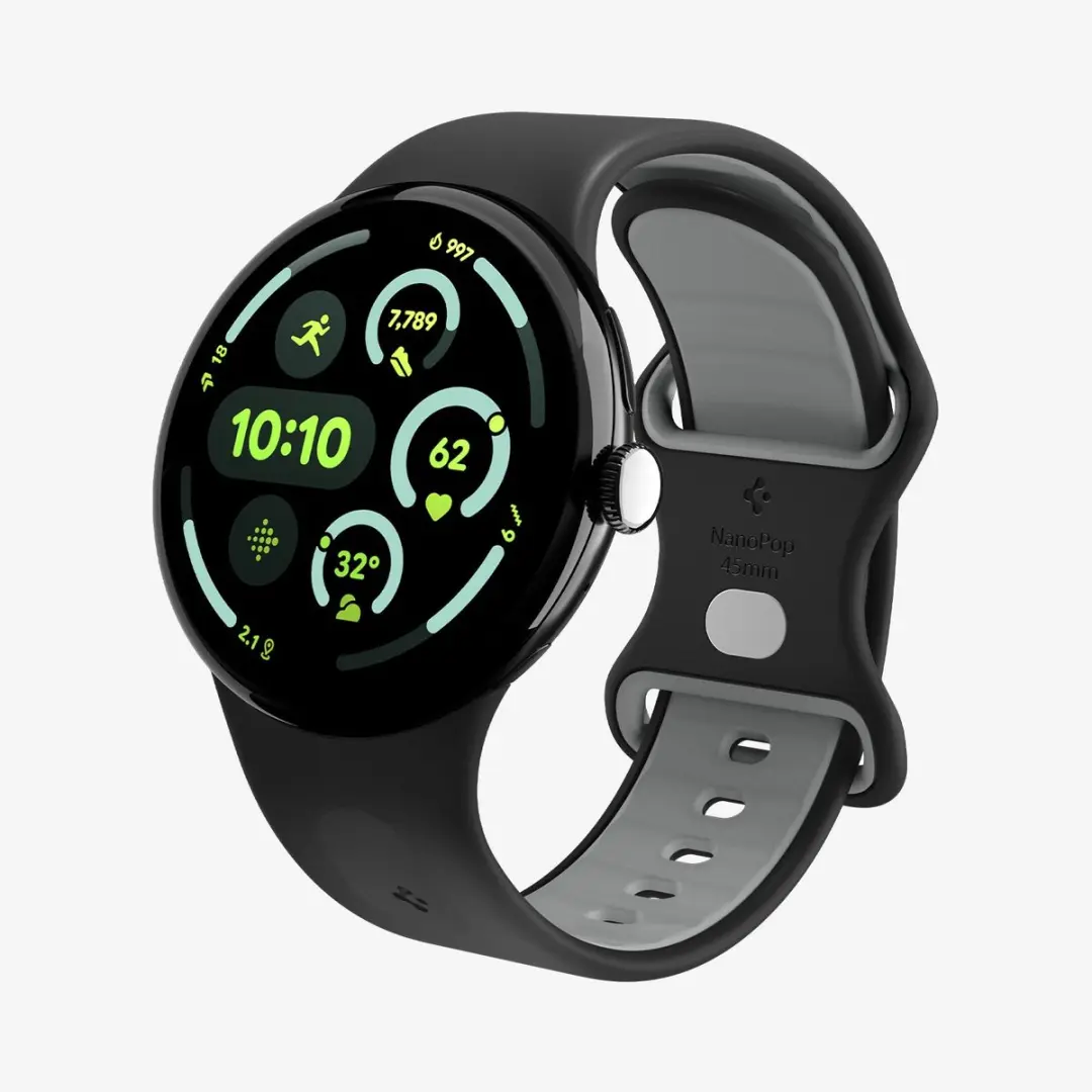 Spigen Nano Pop Band Zwart Sesam - Google Pixel Watch 4/3 45mm