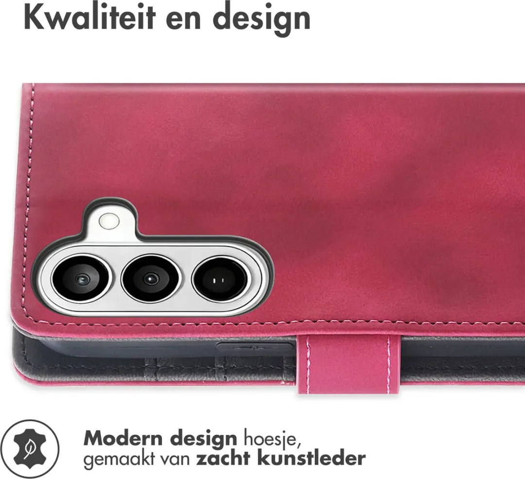 Imoshion Bookcase Hoesje Samsung Galaxy A27 - 3 Pasjes - Rood