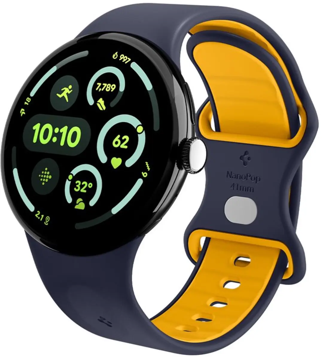 Spigen Nano Pop Band Blauwpaars Marineblauw - Google Pixel Watch 41mm