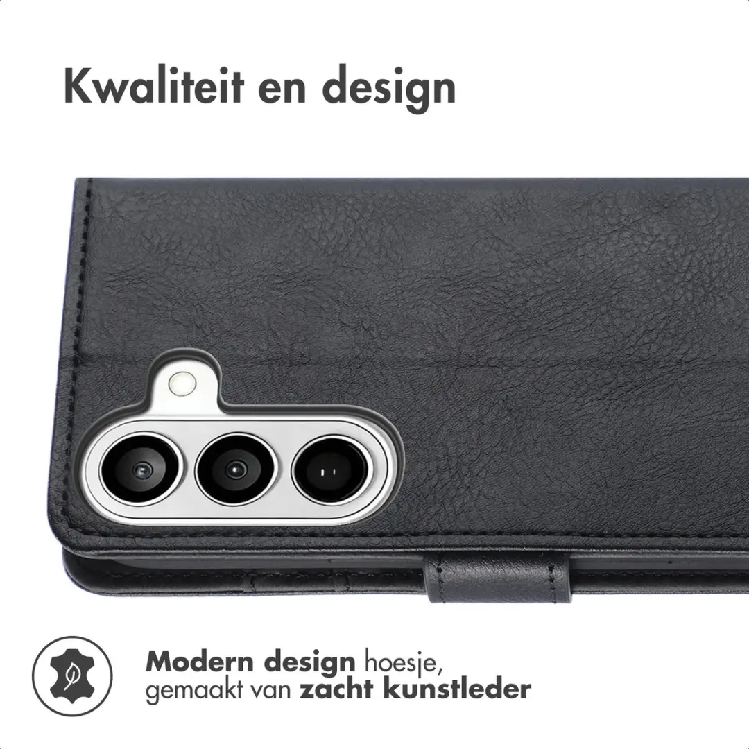 imoshiion Hoesje Samsung Galaxy A27 3 Pasjes - Zwart