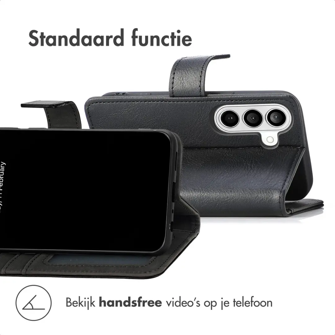 imoshiion Hoesje Samsung Galaxy A27 3 Pasjes - Zwart
