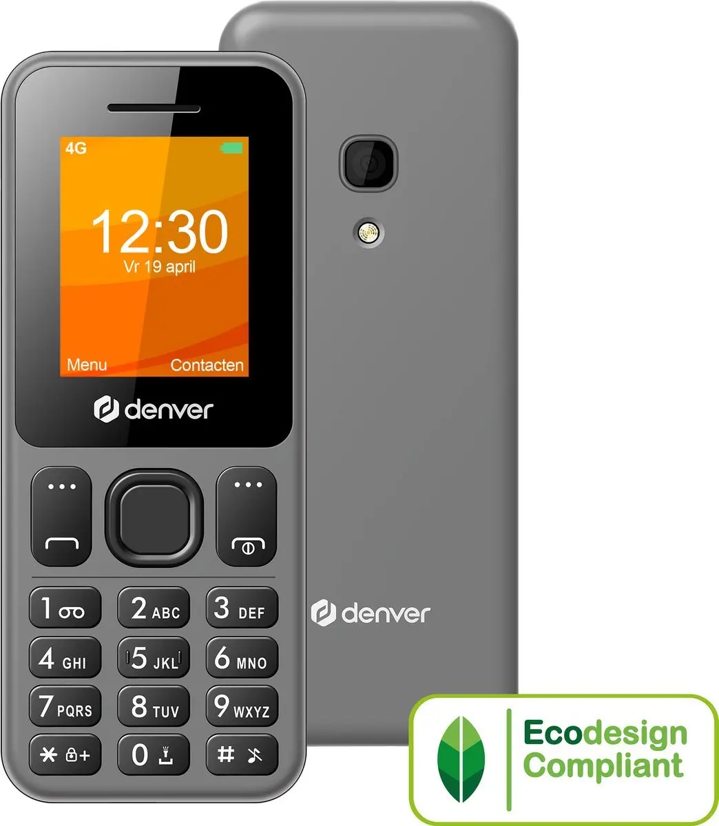 Denver 4G Senioren Telefoon - Grote Toetsen - Dual Sim - Wit