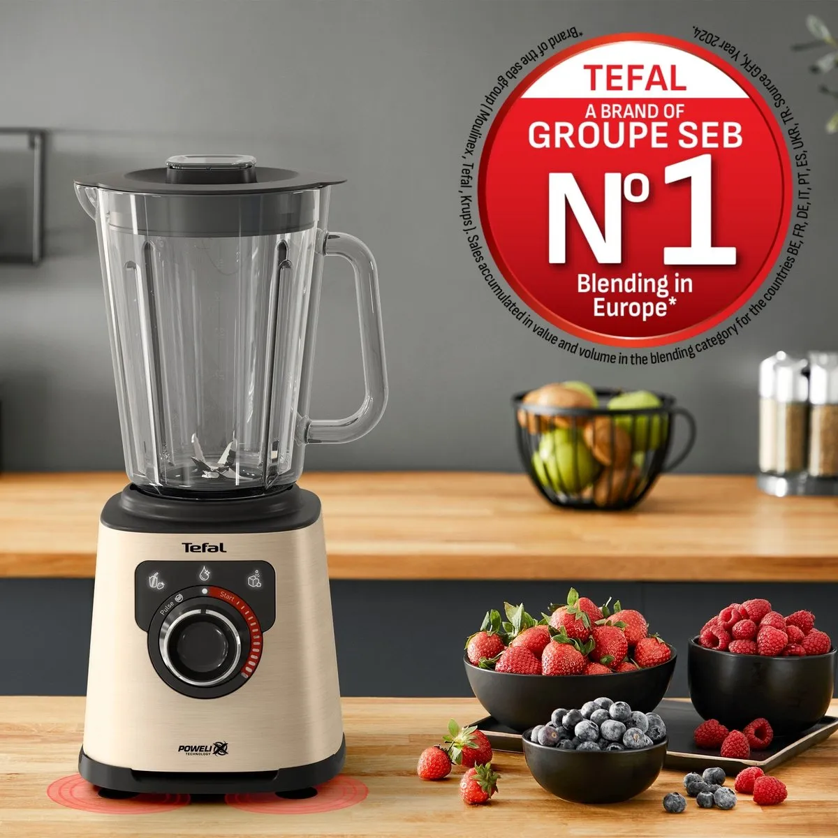 Tefal PerfectMix+ BL871A Blender 1200W - 1,5L - Dune