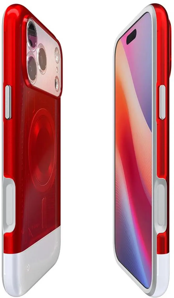 Spigen Classic C1 MagSafe iPhone 17 Pro Max Hoesje - Robijnrood