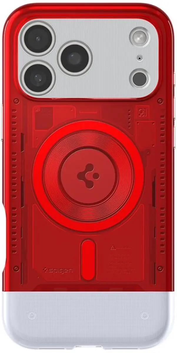 Spigen Classic C1 MagSafe iPhone 17 Pro Max Hoesje - Robijnrood - afbeelding 6 van 6