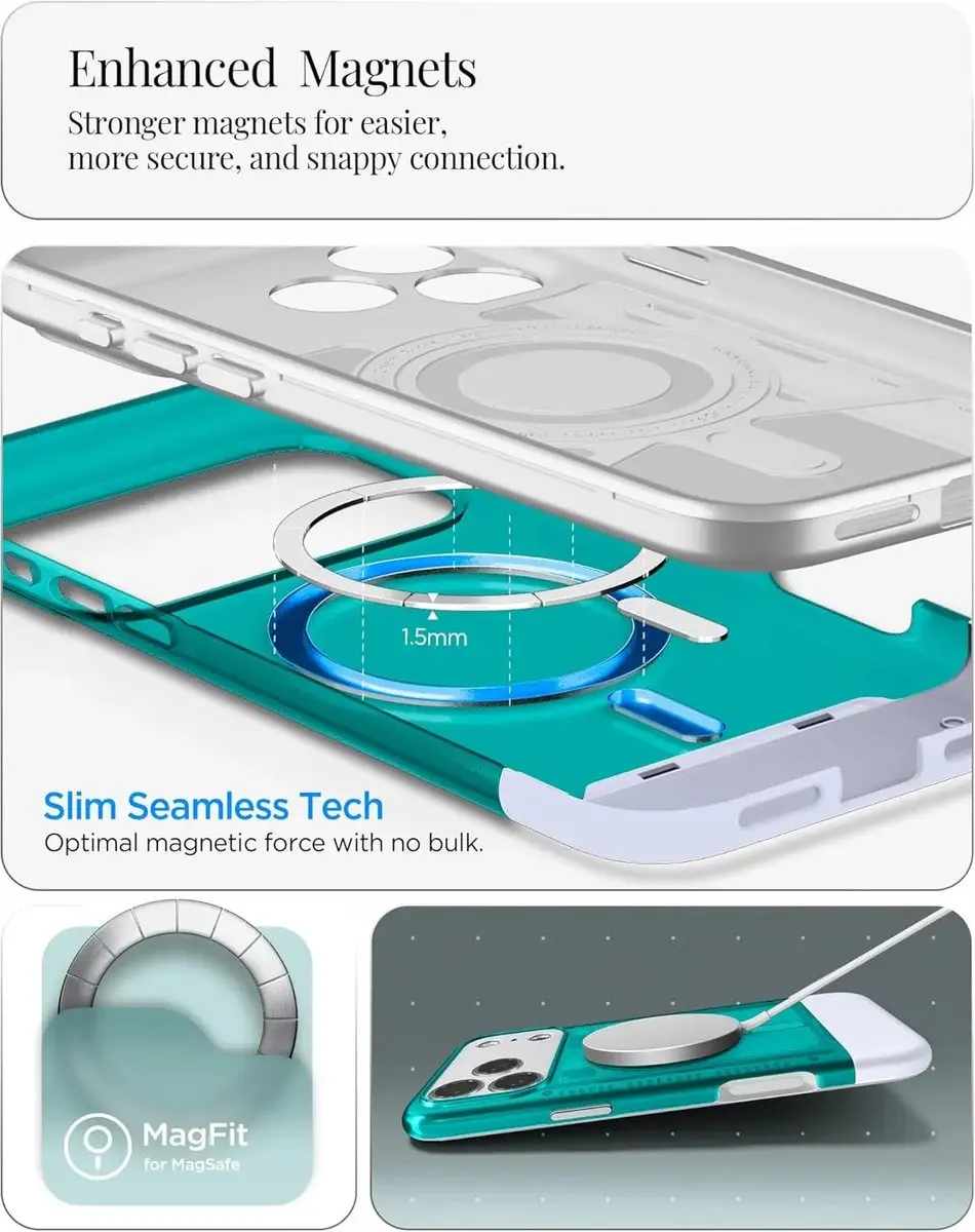 Spigen Classic C1 MagSafe iPhone 17 Pro Hoesje - Transparent