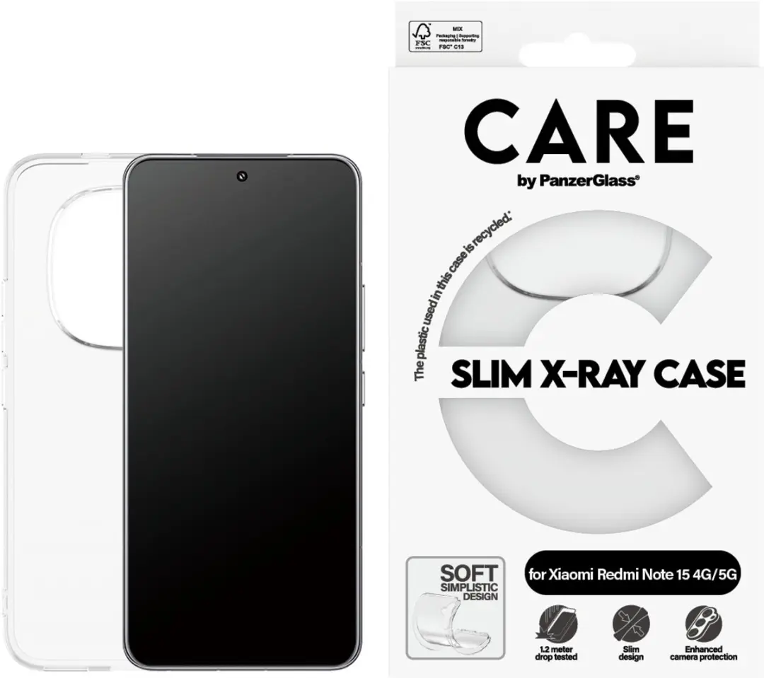 PanzerGlass X-Ray Case Xiaomi Redmi Note 15 5G - Transparant