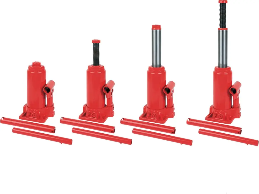 Brüder Mannesmann Hydraulische Krik 2t - 15,8-30,8cm Rood