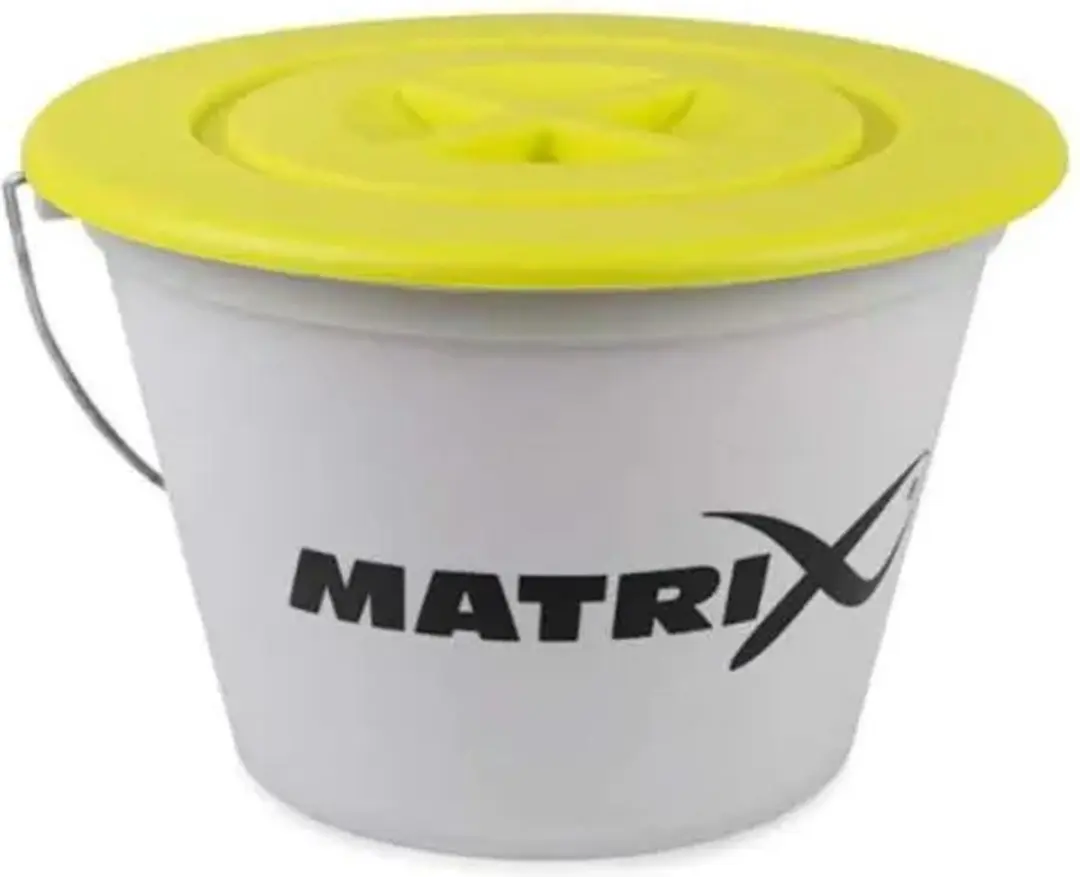 Matrix Groundbait Bucket GBT041 - 17L - Geel/Wit