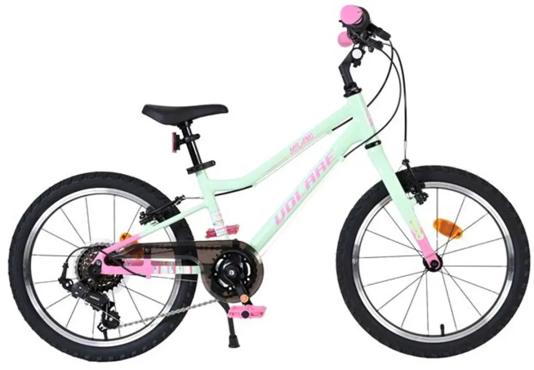 Volare Milano Kinderfiets 18" Meisjes - Mintgroen - 3 Versnellingen