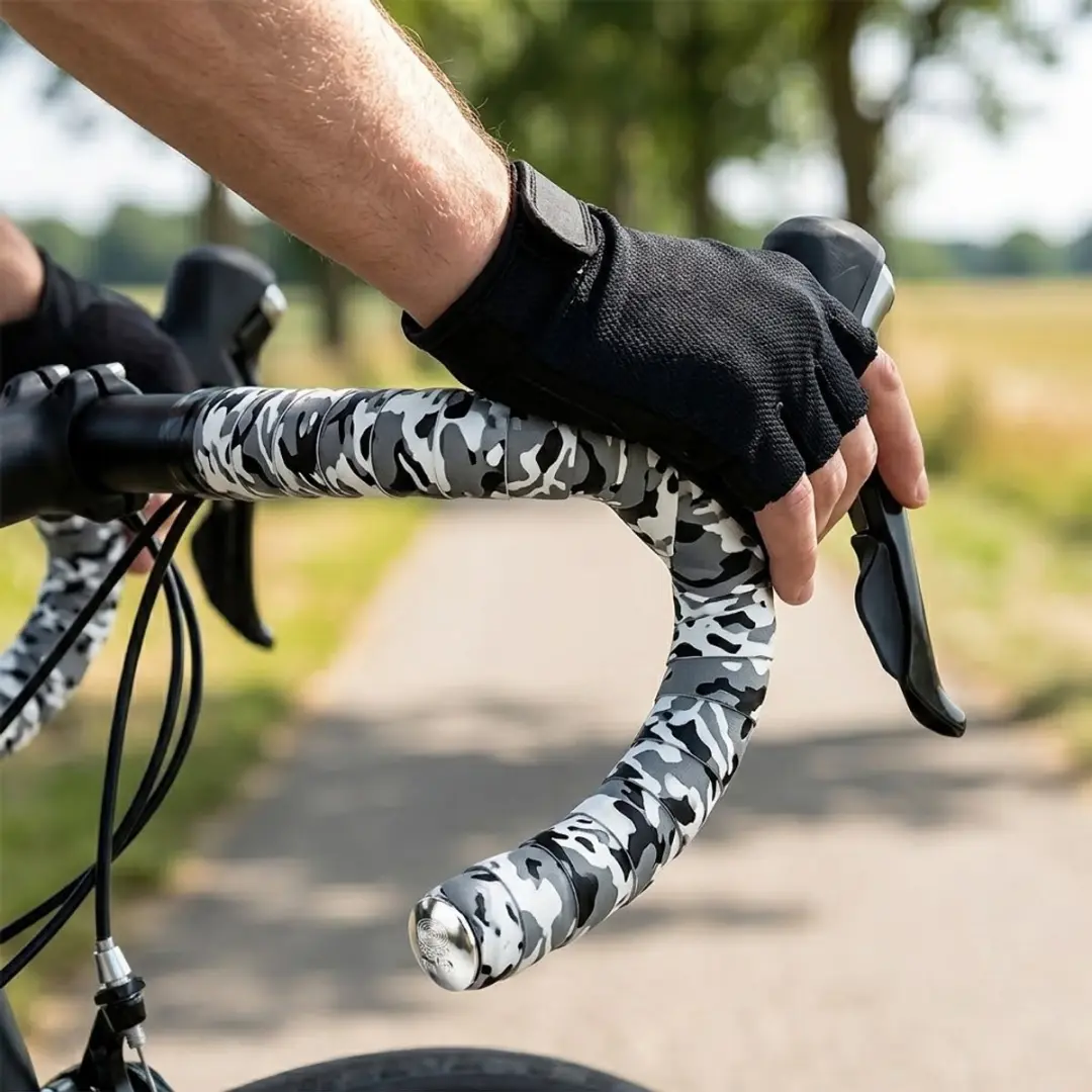 NUVEX Stuurtape Camouflage - Zwart/Wit - Unisex