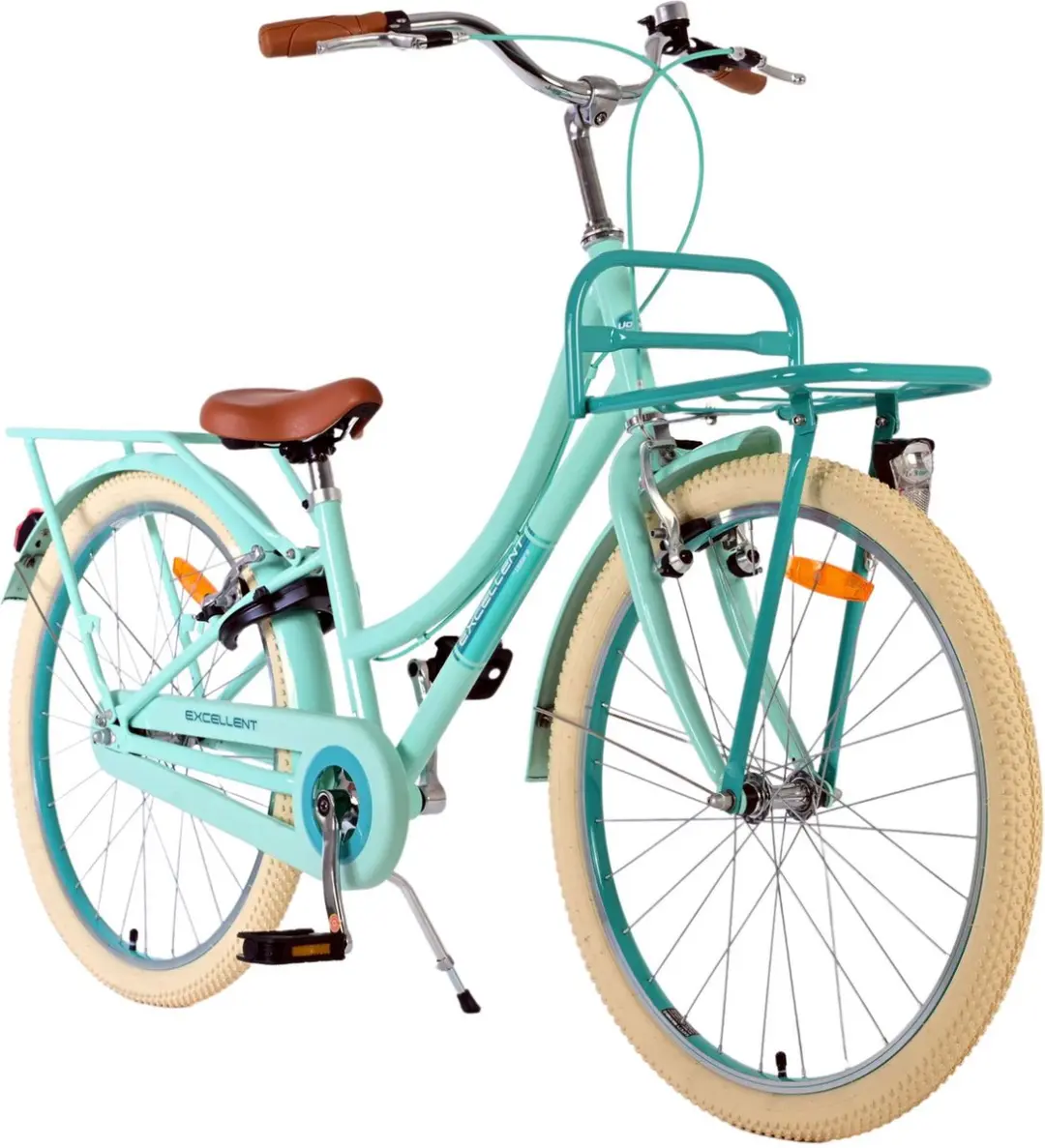 Volare Excellent Kinderfiets 24" - Groen - 2 Handremmen