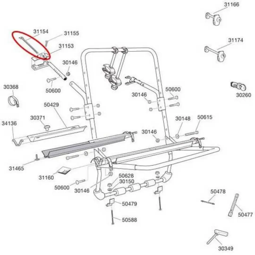 Thule Upper Hook Backpack 973 Reserveonderdeel