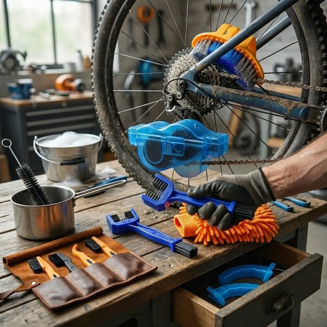 NUVEX Fiets Onderhoudsset 10-delig - Blauw/Oranje/Zwart