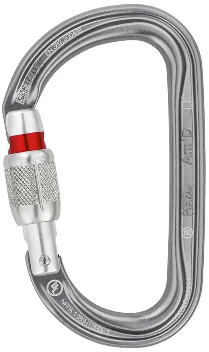 Petzl Am'D Screw Lock M34A SL Karabiner - Zilver