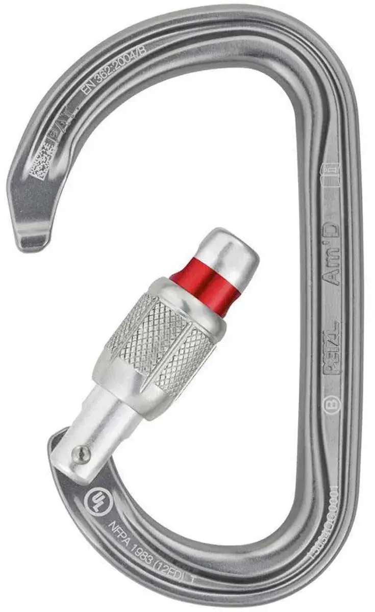 Petzl Am'D Screw Lock M34A SL Karabiner - Zilver