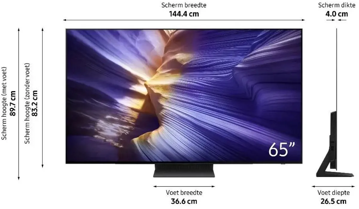 Samsung QE65S92F 65 inch 4K OLED - Zwart